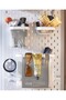 Set of 3 Multi-Purpose Board Organizer 24X8X21 cm Steel Board Organizer Basket White Color 001996