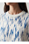 Arti-Store Women's Sweatshirt Tunic with Crew Neck and Long Sleeves, in 2-Thread Fabric with a Pattern - 3
