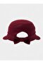 Women's Red Wide Brim Summer Hat |   Adjustable Visor Cap with Bow Detail - 3