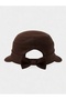 Women's Brown Wide Brim Summer Hat |   Adjustable Visor Cap with Bow Detail - 3