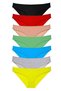 Glb-Stl41414 7 Pieces Super Eco Set Lycra Women's Slip Panties Multi Color