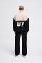 Men's Yoke Detail Sweatshirt Black-Light Beige - 8