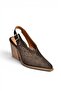 Y654154702 Brown Genuine Leather Suede Western Heeled Shoes - 7