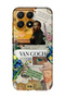 Xiaomi 17 Compatible Transparent Phone Case with Van Gogh Collage Design
