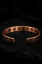 Women's Copper Bracelet, Forging Art Model, Pure Copper Bracelet with Inner Protection Prayer - 3