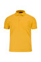 Yellow Regular Fit Non-Curling Polo Collar 100% Cotton T-Shirt - 2