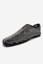 Urela Black Knitted Stone Genuine Leather Women's Ballerina Shoes - 6