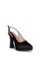 309 Mg Black Platform Heeled Evening Dress Women's Shoes - 3