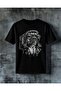 Kopek Silah Gozluk Printed Oversize T-Shirt