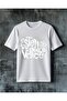 Black Dotted Printed Oversized T-Shirt