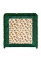 Leopard Patterned Green Fringed Throw Pillow Cover with Border - Safari Pillow Cover with Green Tassels - 7
