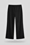 Black-Iron Mark Detailed Wide-Leg Pants - 2