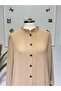 Women's New Season Hakim Collar Ayrobin Fabric Dress - 4