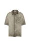 Washable short sleeve oversize shirt