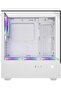 ATX PC Case White – ARGB Hub, 4 Pre-Installed 120mm Fans, Tempered Glass, Supports ATX - 3