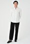 Regular Fit Hakim Collar Men's Shirt - 4