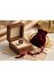Bronze Vintage Women's Ring Authentic Copper Jewelry Red Zircon Stone Topaz Adjustable - 3
