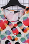Women's Plus Size Lycra Crew Neck Mixed Pattern Short Sleeve Mother Combed Cotton Dress - 5