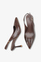 Elio Women's Heeled Shoes - Brown Crocodile - 4