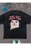 Why Am I Doing This Printed Unisex Washable Vintage Oversize T-Shirt