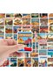 50pcs 50Pcs Vintage European City Travel Stickers Landmark Buildings Poster Decals DIY Stationery Su - 2