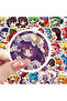 60 قطعة ملصقات كرتونية لطيفة بتصميم Q من لعبة Touhou Project، ملصقات جرافيتي ممتعة وإبداعية للديكور والحرف اليدوية - 3