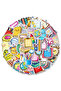 50pcs Non-repeating Hand-painted Stationery Graffiti Waterproof Stickers Decorative File Bag Stat... - 8