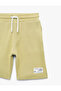 Cotton Waist-Tie Textured Shorts - 4