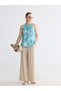 Vizyon New Season Elastic Waist Women's Pleated Trousers