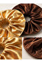 Women's Elastic Set of 2 Colorful Fabric Bagel Scrunchie Clips - 2