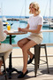 Women's Mini Shorts Skirt High Plain Pattern Denim Fabric Rigid Woven Summer Season Casual - 2