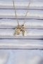 316L Steel Chain Gold Color Zircon Stone Magnet Heart Necklace 5886 - 3