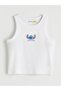 Lcw Kids Crew Neck Stitch Printed Girls' Undershirt