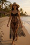 Women's Stylish Tulle Nightgown with Lace Detail, Lycra Tulle Transparent Nightgown - 3
