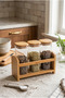 Bambu Saphire 4 Piece Spice Rack Set with Stand B5585