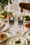 Set of 2 Glass Rakı Cups with Writing – Special Design Transparent Rakı Cup Set