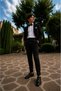 Boy's Blazer Jacket Special Occasion Stylish Suit with Pocket Handkerchief - 2