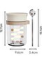 Silk Route Overnight Oats Jars, Clear Concise Oatmeal Cup with Scale Mark, 350ml Glass Container - 6