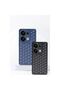 Realme C65 Case Honeycomb Silicone Cover - Navy Blue - 3