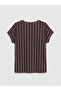 Original Oval Collar Striped Women's T-Shirt - 6