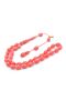 Mustafa Uysal Signed Beyzi Cut Hareli Pink Crimped Amber Prayer Beads 002 - 4
