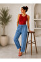 Tencel fabric elastic waist trousers - 2