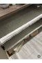 Shelf Depth 60 cm X 5 Mt Luxury Satin Quilted Shelf Cover with Free Installation - Drawer Cover - Wardrobe Cover - White & Cream - 9