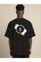 Men's Printed T-Shirt Short Sleeve Crew Neck Regular Fit Comfortable Fit Casual T-Shirt - Black Mariposa - 2