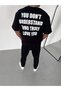 Men's Printed T-Shirt Short Sleeve Crew Neck Regular Fit Comfortable Fit Casual T-Shirt - Black Mariposa - 3