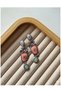 Vintage Inspired Pendant Earrings with Colorful Stones - 2