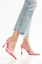 Nera Women's Pink Pointed Stylish Heeled Shoes - 4