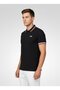 Men Sportswear Fit Short Sleeve Outdoor Polo Shirt, Black - 5