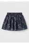 Organic Floral Navy Blue Summer Baby Girl Skort Skirt
