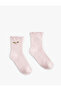 Floral Detailed Cotton Ribbed Socks - 2